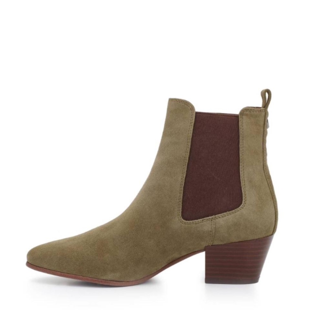 Sam Edelman Reesa Suede Ankle Bootie Moss Green